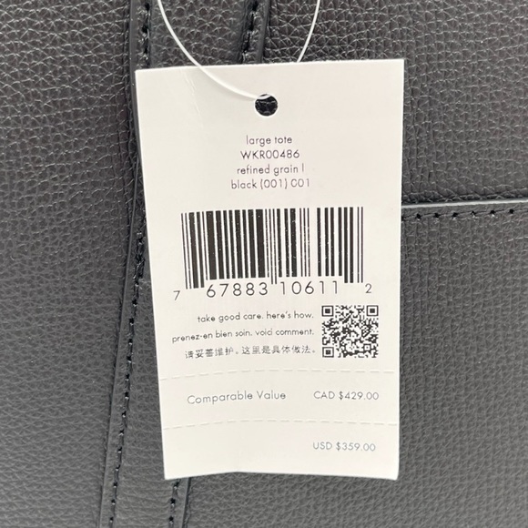 Kate Spade Large Tote Bag Black - Picture 9 of 10